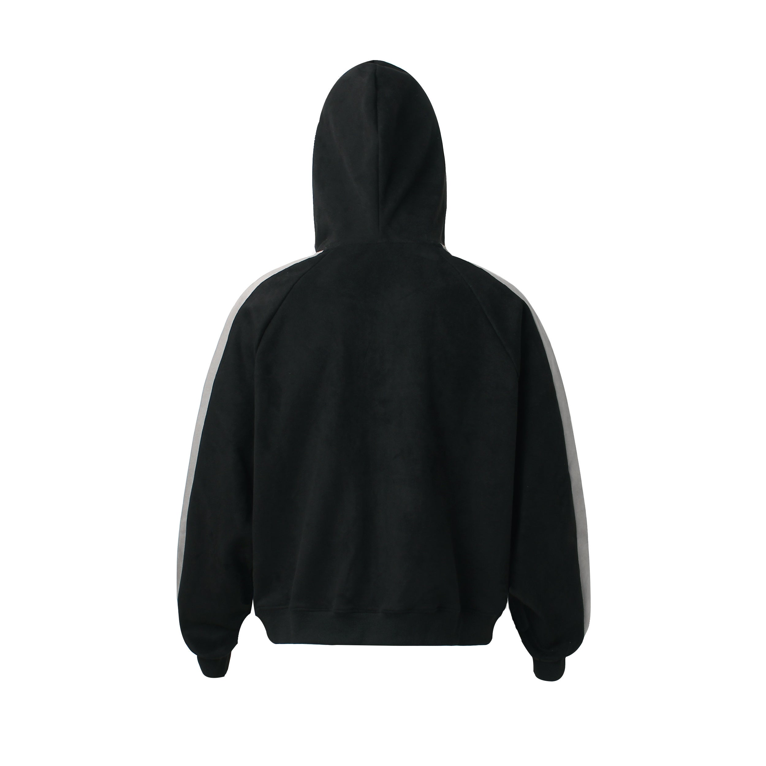 Unisex Vintage Patchwork Zip-Up Hoodie