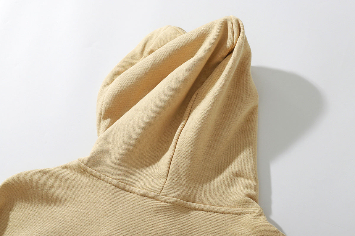 Unisex Hip-Hop Letter Print Distressed Hoodie