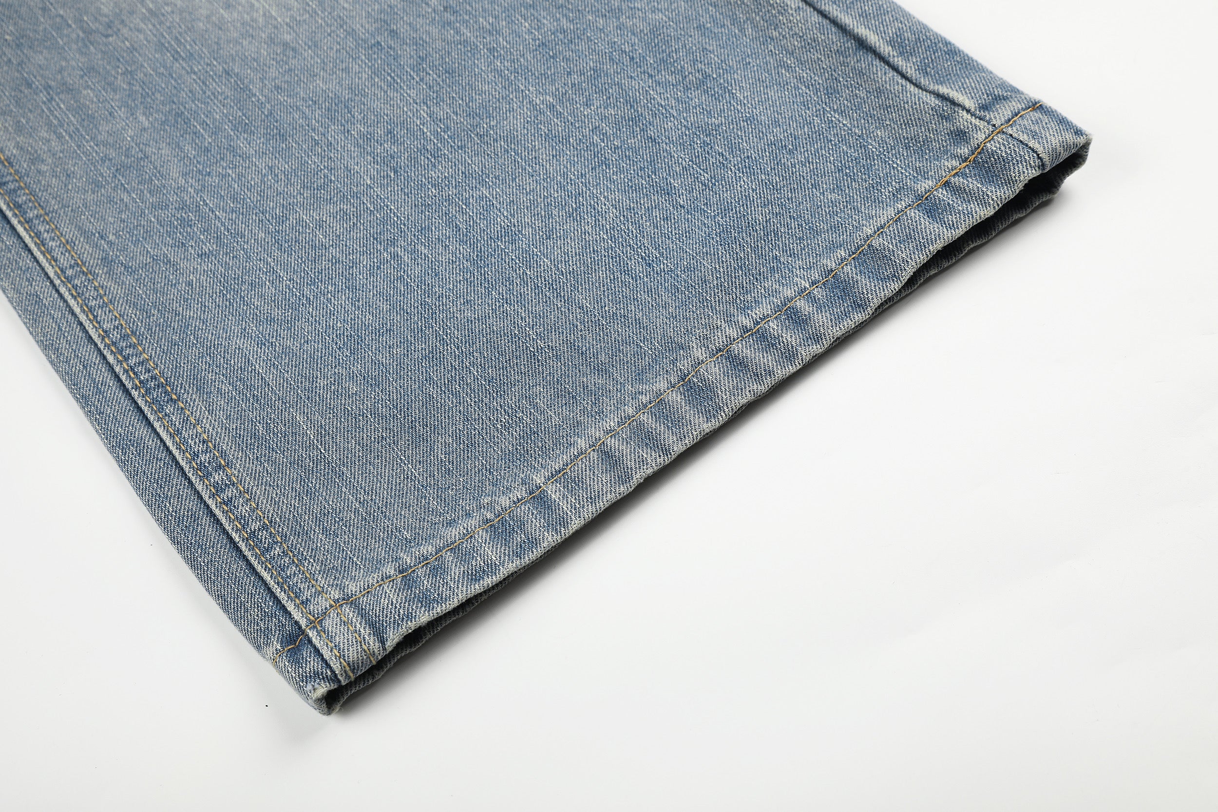 DONOTLOGO Urban Edge Collection | Unisex Relaxed Fit Denim Jeans | Bold Cat Whisker Seaming & Faded Wash Finish with Classic Cotton Denim Fabric
