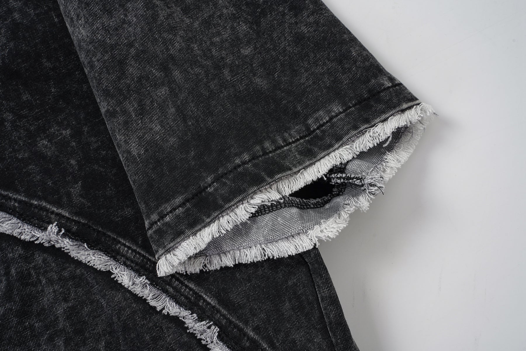 DONOTLOGO Wasteland Revival Collection | Unisex Relaxed Fit Deconstructed Tee | Bold Diagonal Raw Seaming & Faded Wash Finish with Heavyweight Cotton Fabric
