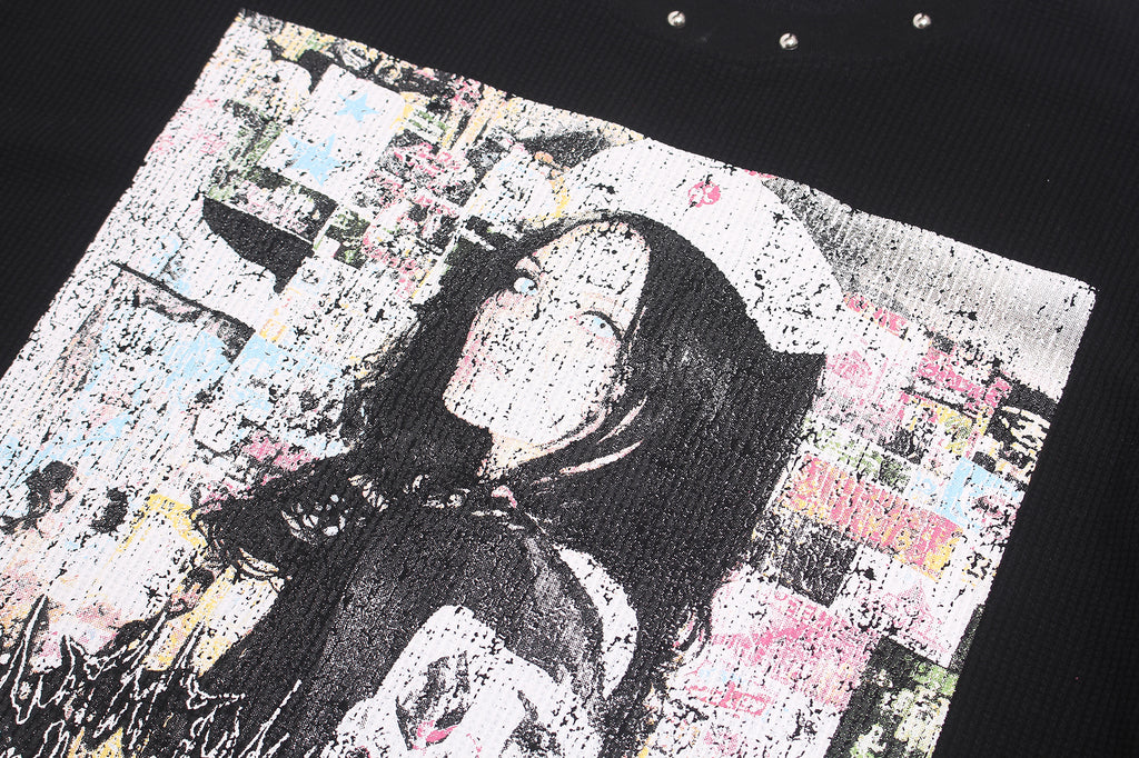 DONOTLOGO Urban Streetwear Collection | Unisex Relaxed Silhouette Tee | Bold Graffiti Motif & Soft Waffle Knit Fabric