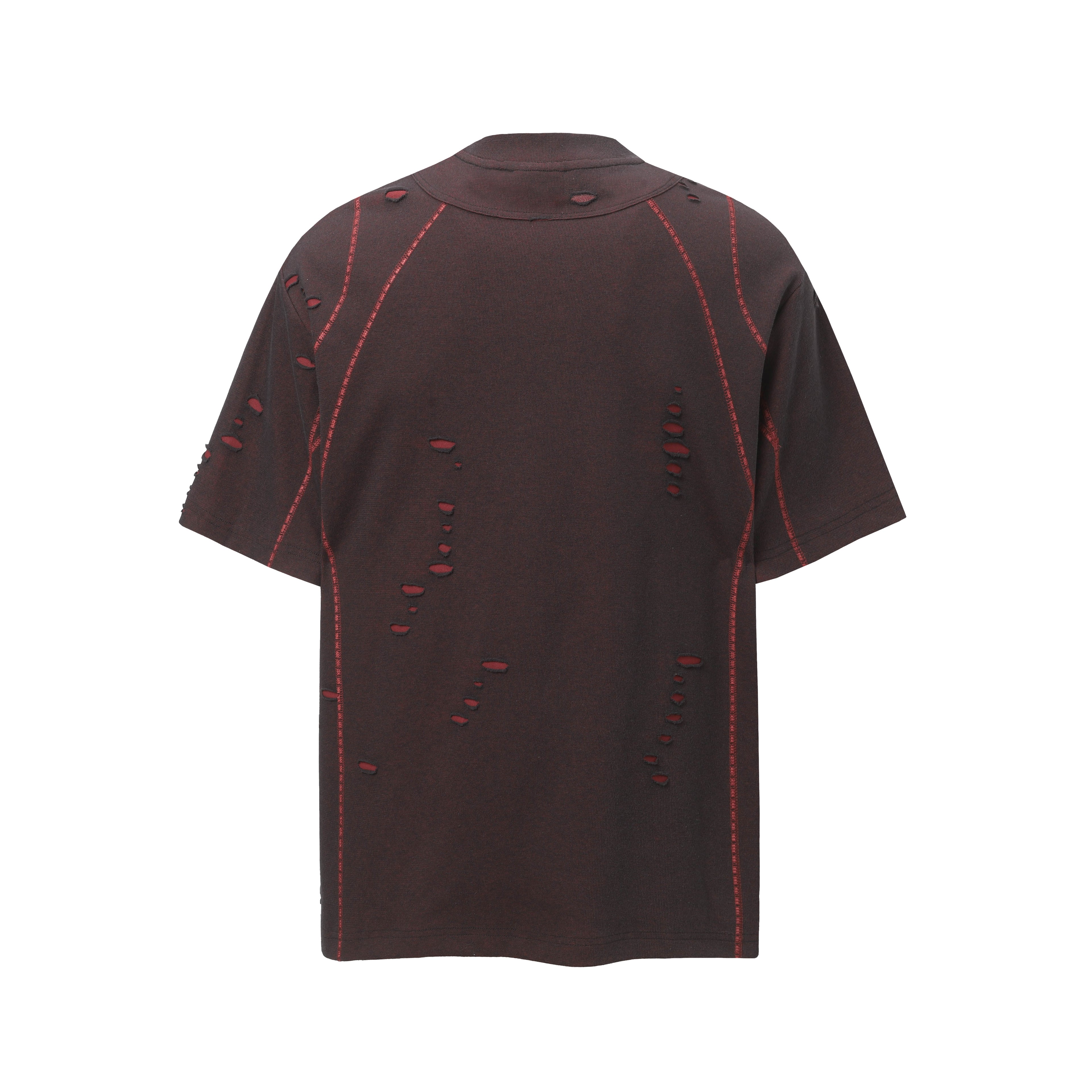 DONOTLOGO Urban Decay Collection | Unisex Relaxed Fit Tee | Bold Ripped Motif & Contrast Seam Detail with Soft Cotton Fabric