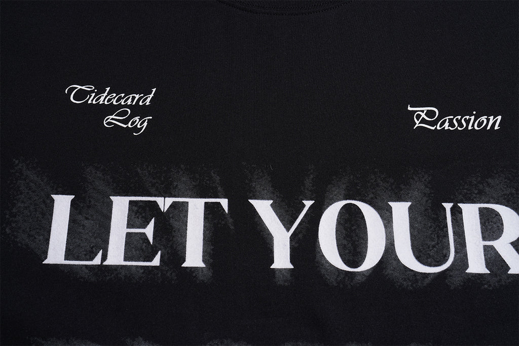Unisex High-Street Streetwear Letter Graphic Crewneck T-Shirt