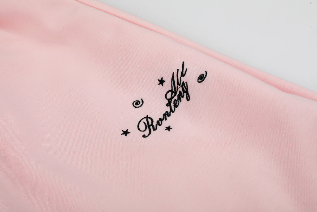 DONOTLOGO Sweet Streetwear Collection | Unisex Relaxed Fit Sweatpants | Delicate Lace Waistband & Star Embroidery with Soft Cotton Blend Fabric