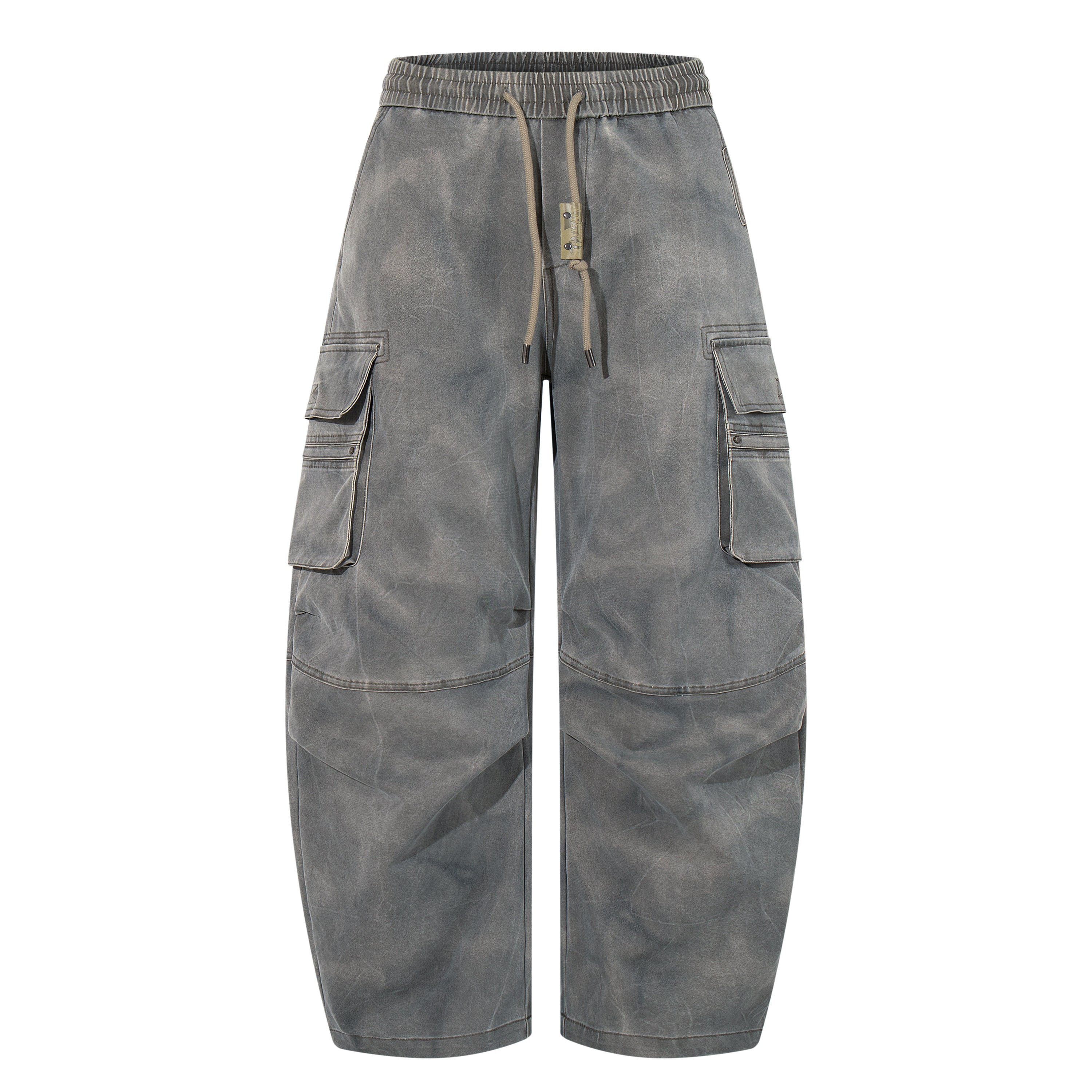 Unisex Vintage Distressed Wrinkled Edgy Denim Jeans