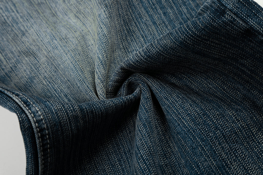 DONOTLOGO Urban Heritage Collection | Unisex Oversized Washed Denim | Retro Aesthetic High-Rise Wide-Leg Bottoms with Authentic Cat Whisker & Bamboo Detail