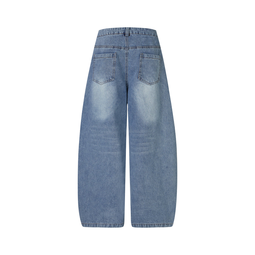 DONOTLOGO Urban Streetwear Collection | Unisex Relaxed Silhouette Jeans | Bold Curved Cut & Soft Denim Fabric
