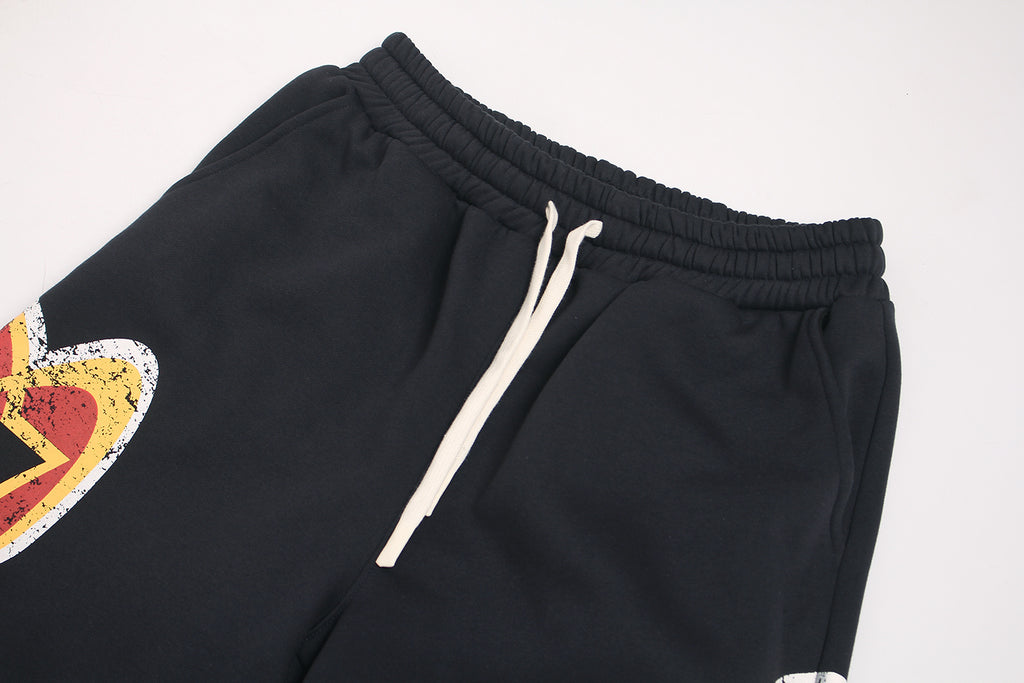Unisex High-Waist Loose-Fit Fleece Sweatpants
