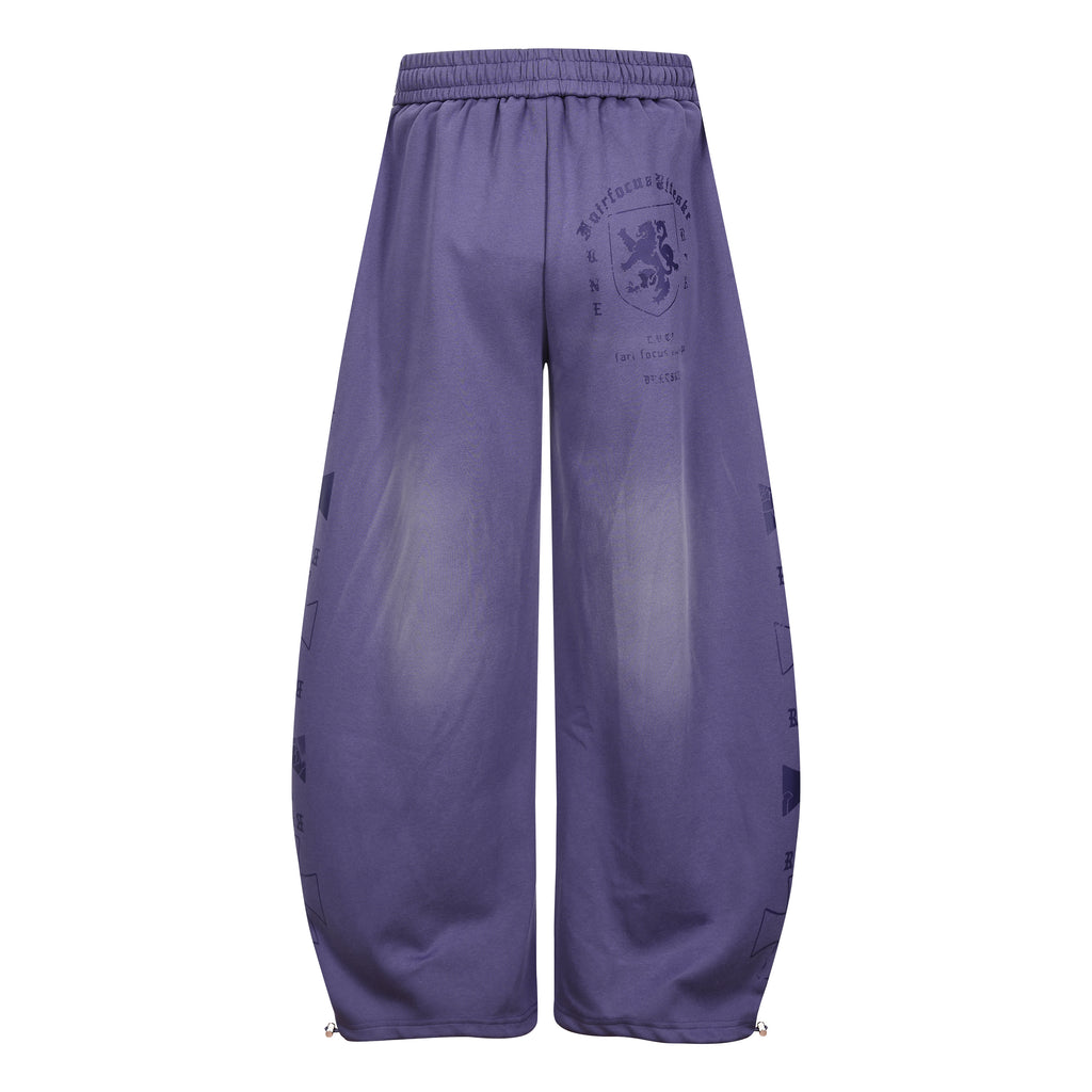 DONOTLOGO Urban Streetwear Collection | Unisex Curved Silhouette Trousers | Bold Gradient Motif & Soft Cotton Blend Fabric