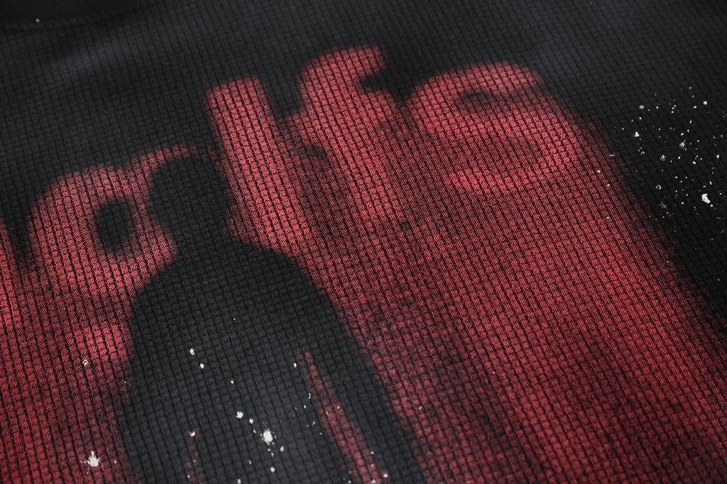 DONOTLOGO Urban Streetwear Collection | Unisex Relaxed Silhouette Tee | Bold Dark Motif & Soft Waffle Knit Fabric