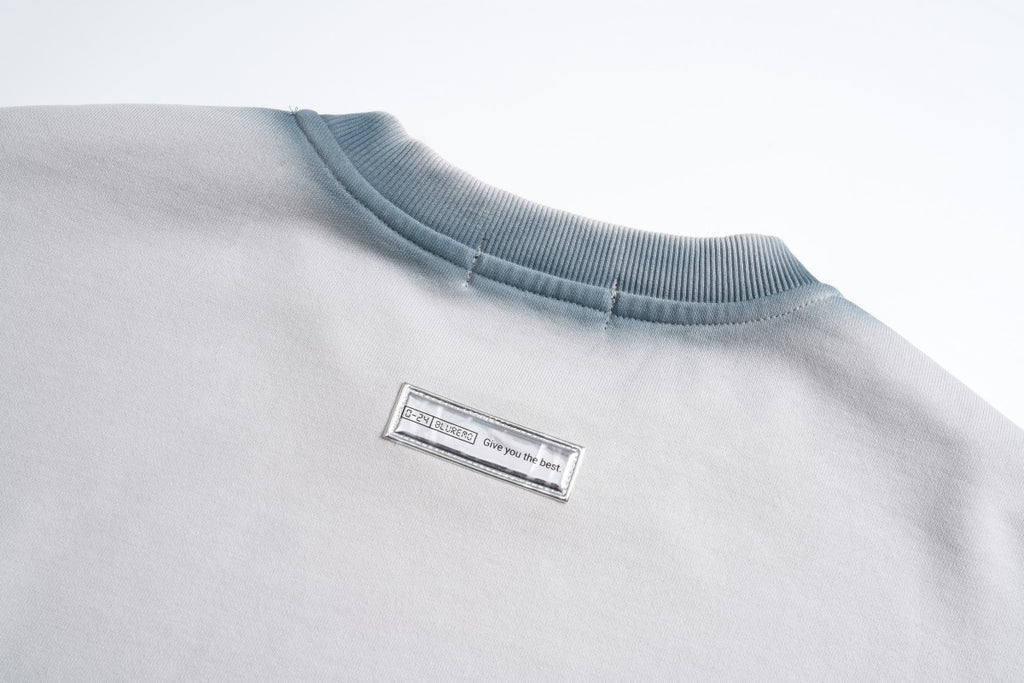 Unisex Ombre Letter Crewneck Sweatshirt