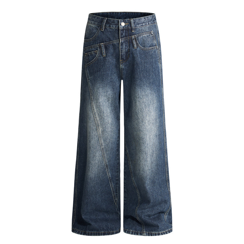 DONOTLOGO Urban Streetwear Collection | Unisex Relaxed Denim Trousers | Bold Ombre Wash Detail & High-Rise Silhouette with Premium Cotton Blend