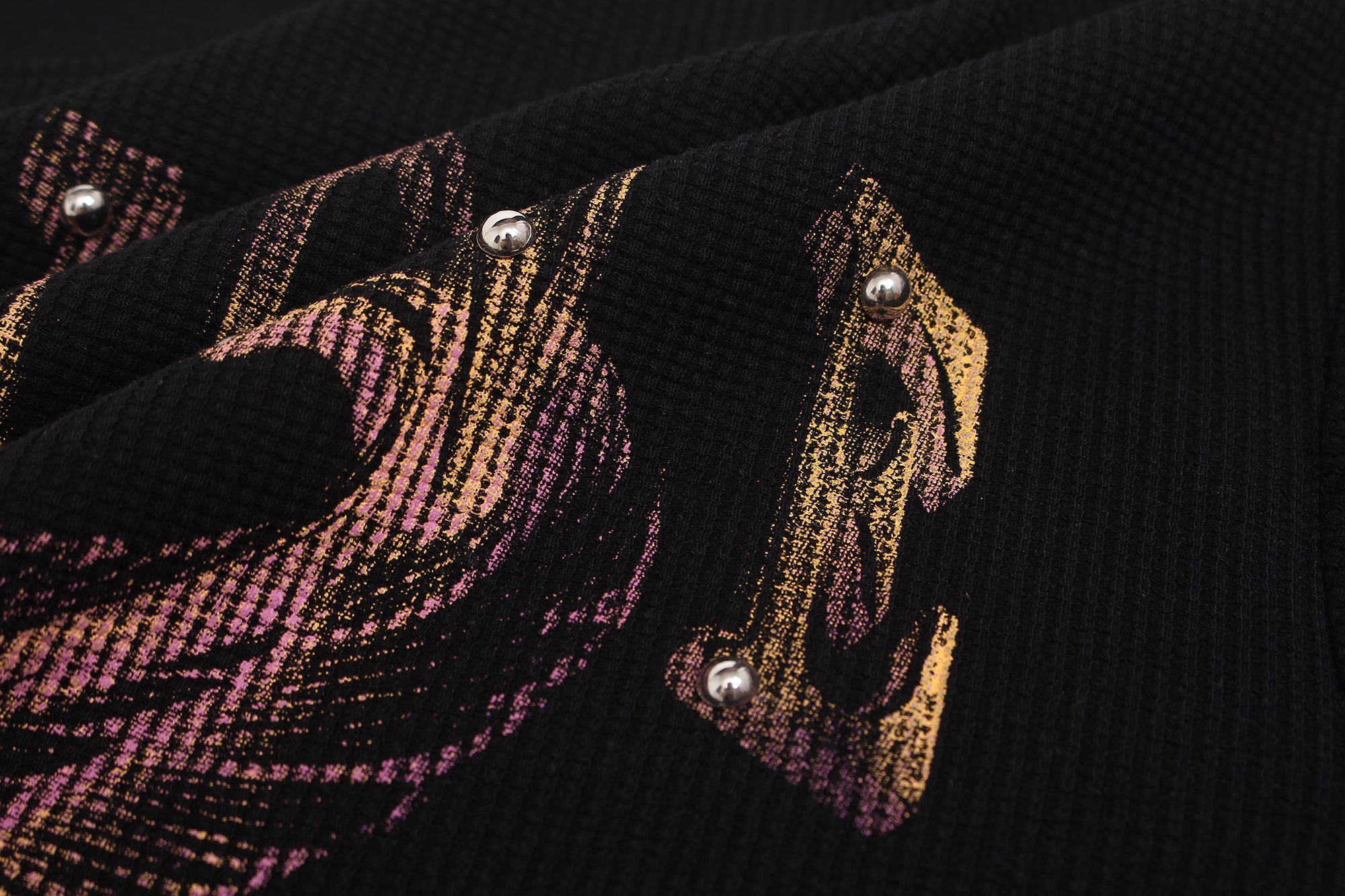 DONOTLOGO Urban Streetwear Collection | Unisex Relaxed Silhouette Tee | Bold Rhinestone Motif & Soft Knit Fabric