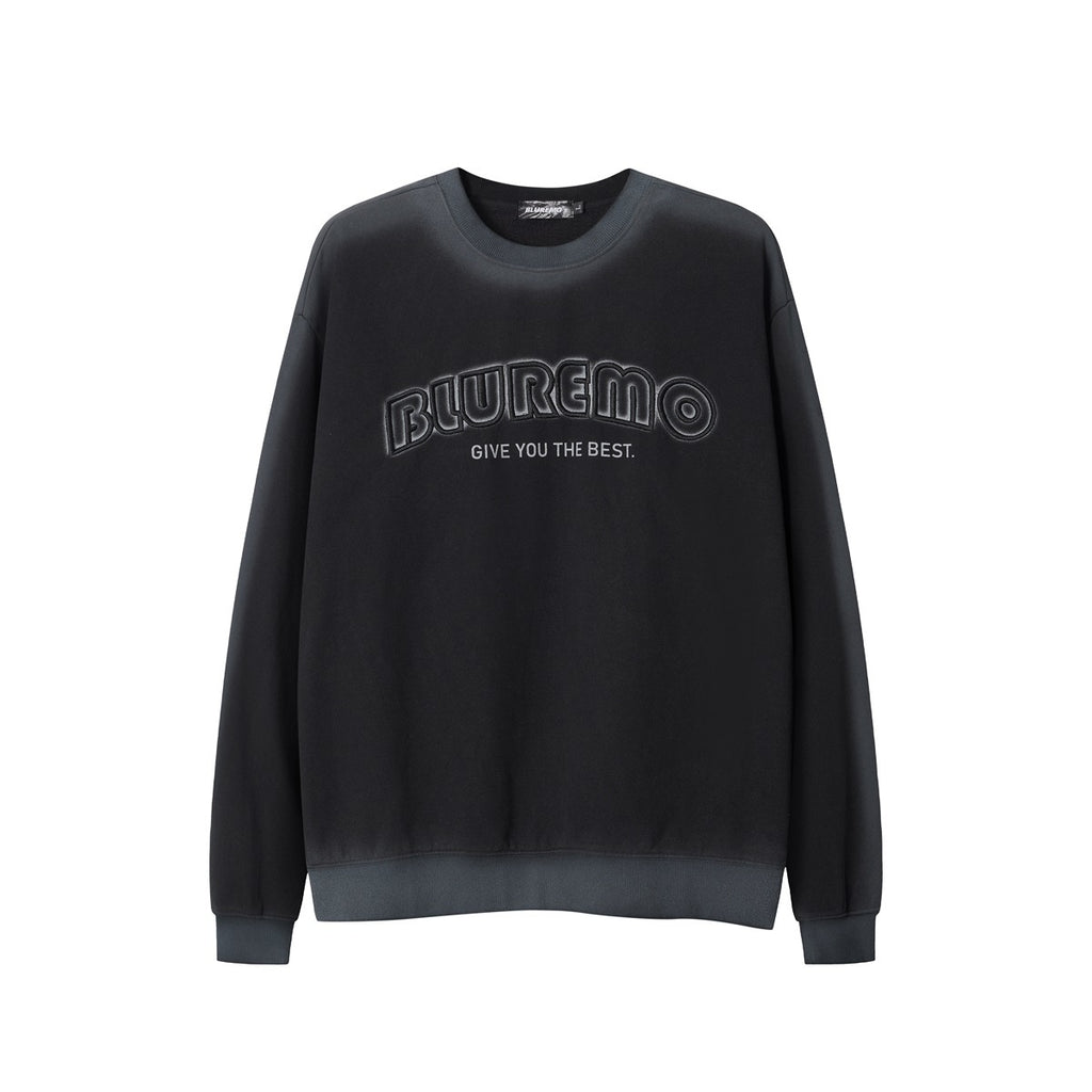 Unisex Ombre Letter Crewneck Sweatshirt