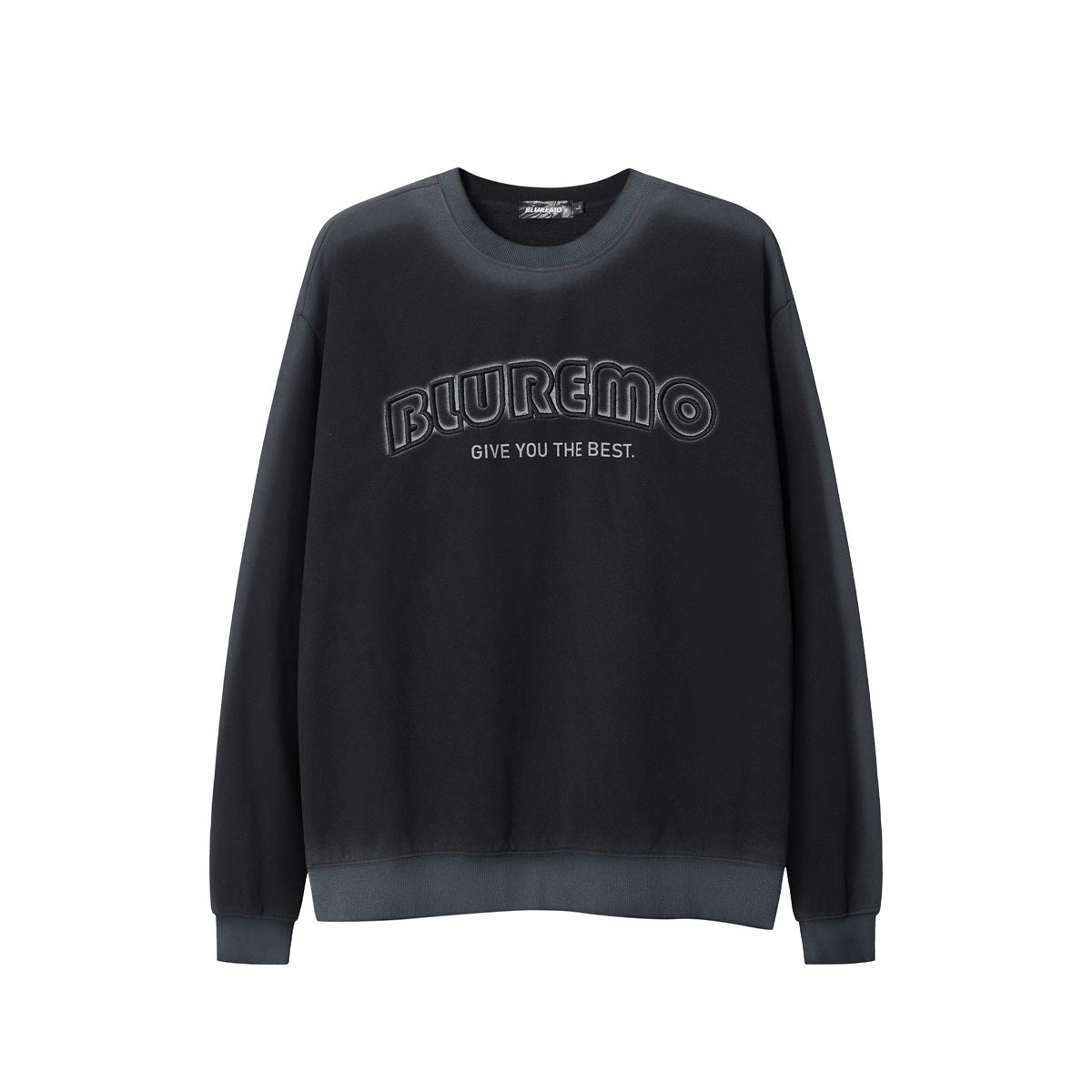 Unisex Ombre Letter Crewneck Sweatshirt