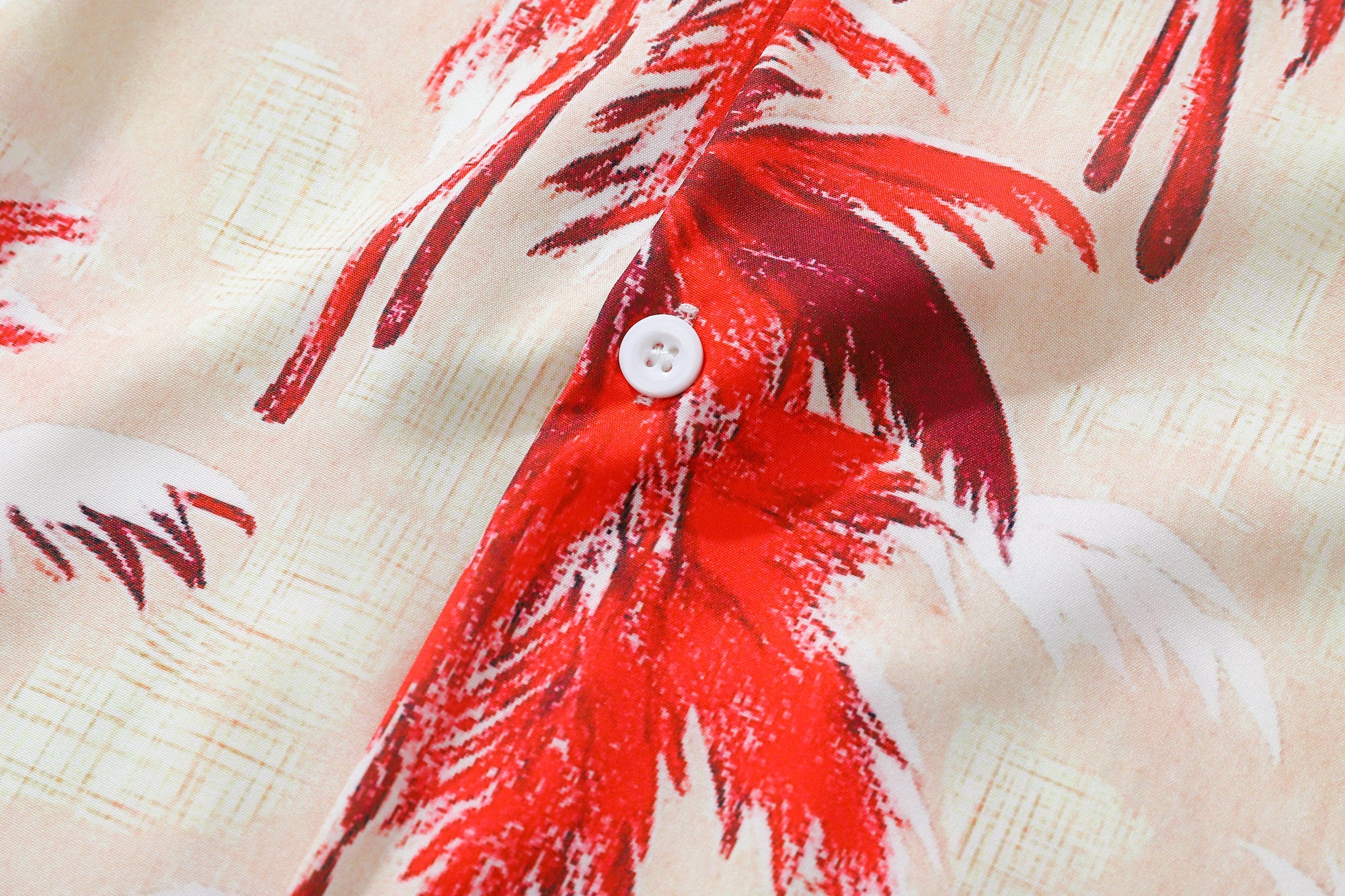 DONOTLOGO Unisex Red Coconut Print Cuban Shirt | Retro Vacation Style | Loose Fit Summer Must-Have