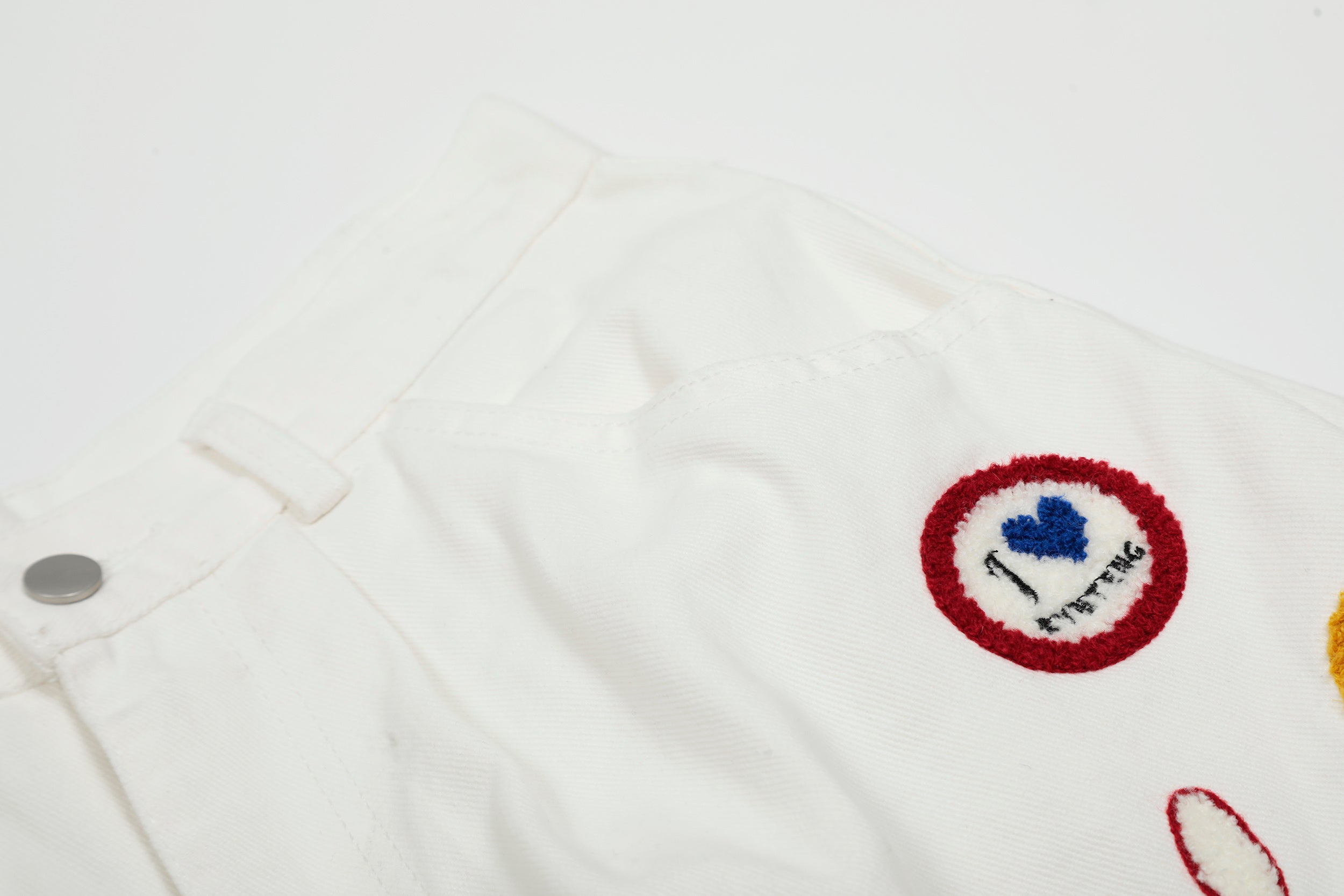 DONOTLOGO Unisex “Stay Childlike” Cargo Shorts | Star, Smiley & Puppy Patches | High-Waist, Multi-Pocket | Summer Streetwear Must-Have