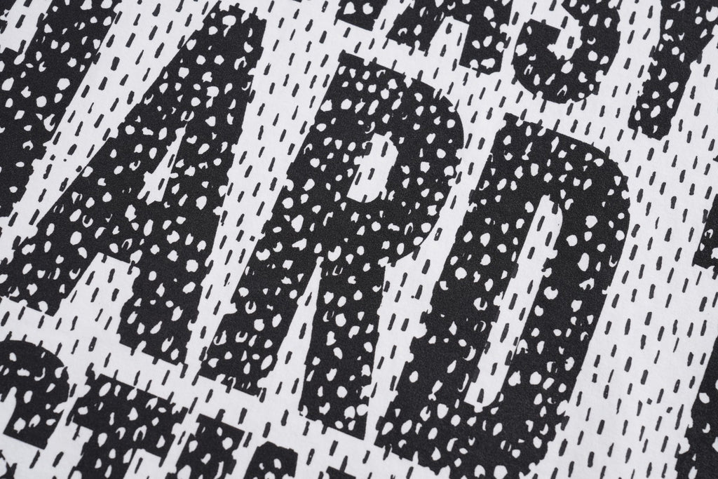 Unisex Street-Style Polka Dot Letter Graphic