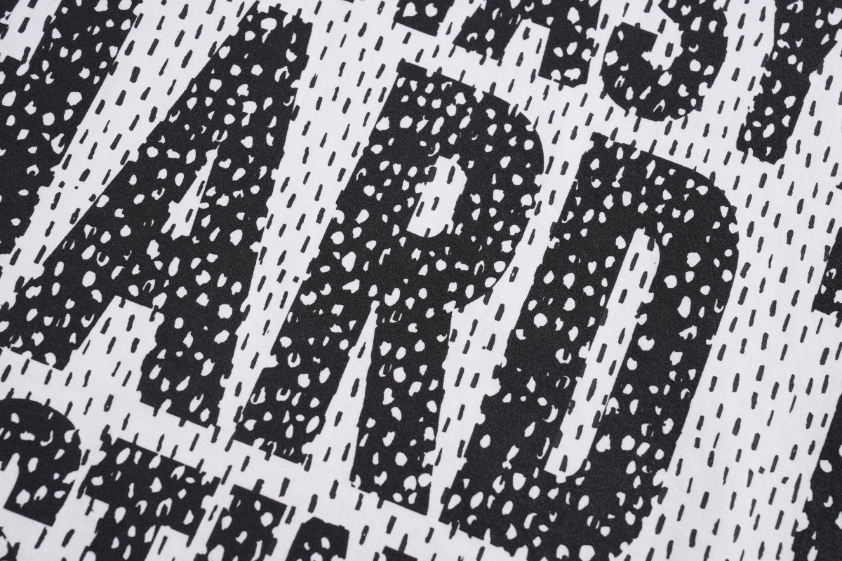 Unisex Street-Style Polka Dot Letter Graphic