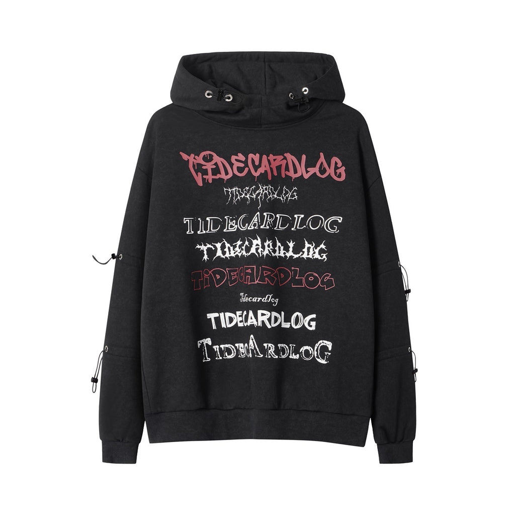 Unisex Gothic Letter Graphic Streetwear Hoodie