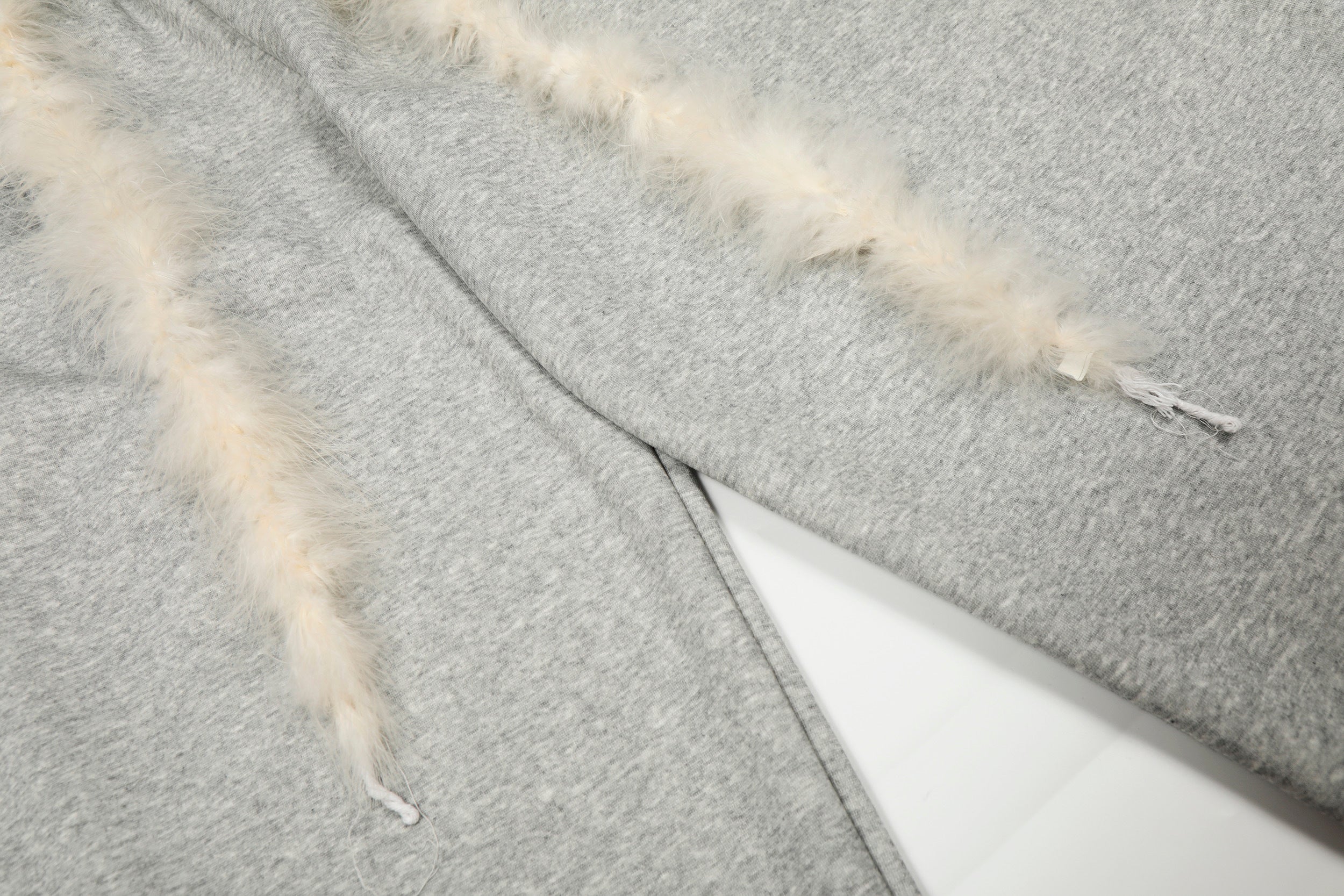 DONOTLOGO Urban Streetwear Collection | Unisex Relaxed Silhouette Sweatpants | Bold Faux Fur Motif & Soft Cotton Knit Fabric
