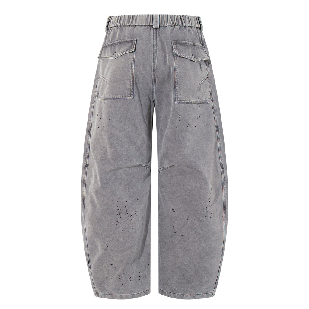 Unisex Premium Washed Distressed Patchwork Vintage Denim Jeans