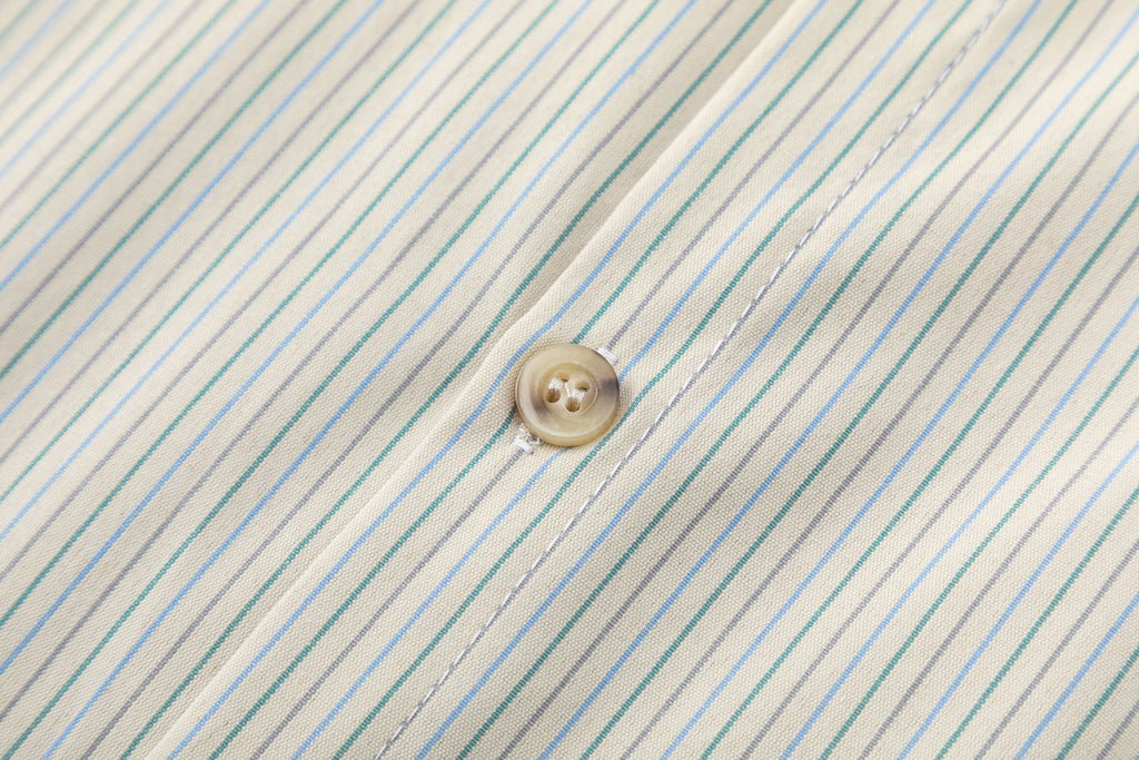 DONOTLOGO Unisex Striped Shirt & Plaid Tie Set | Loose Fit, Vintage Preppy | Summer Essential