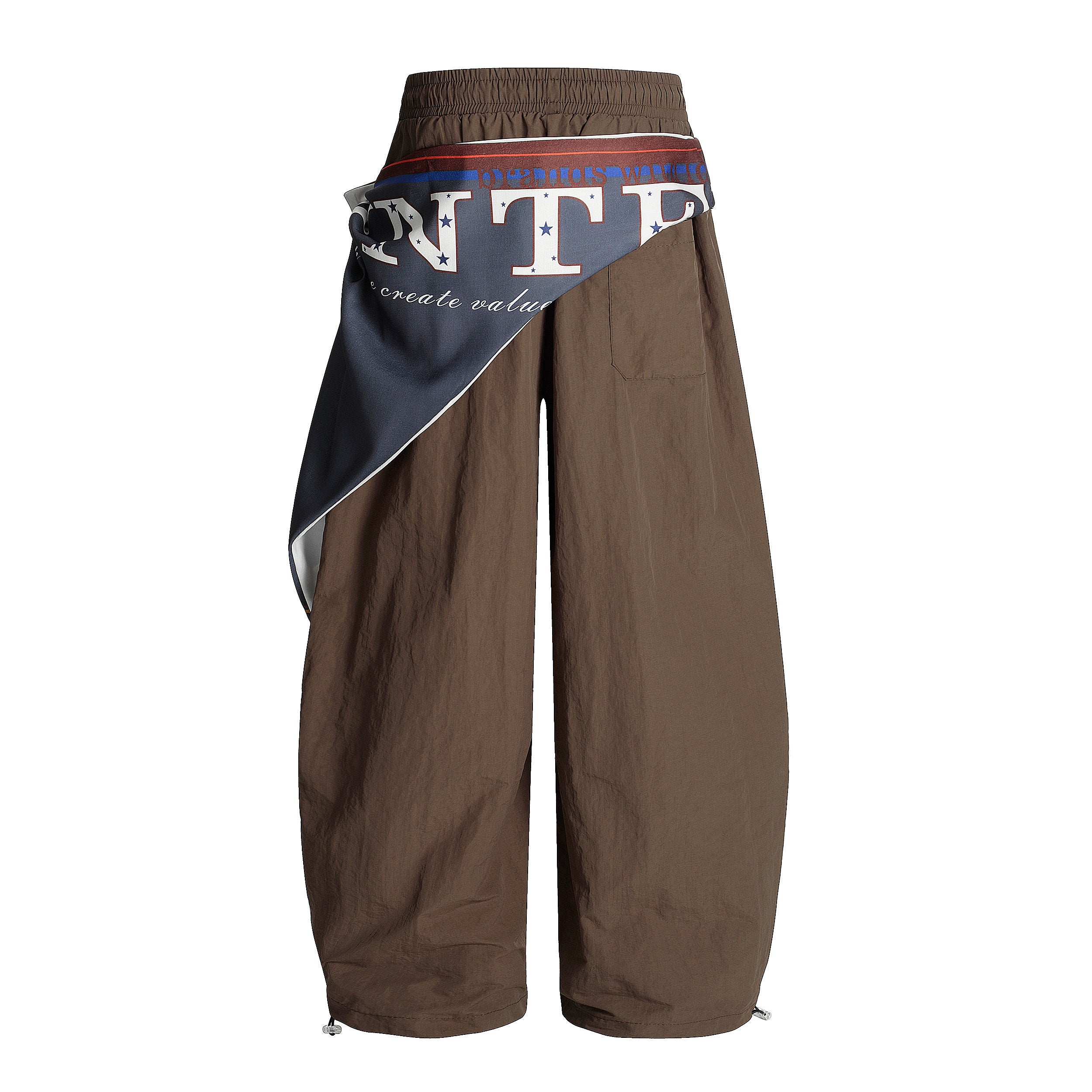 DONOTLOGO Urban Streetwear Collection | Unisex Relaxed Silhouette Cargo Pants | Bold Star & Letter Motif & Soft Cotton Blend Fabric