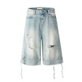 DONOTLOGO Urban Heritage Collection | Unisex Oversized Cropped Denim | Retro Aesthetic High-Rise Wide-Leg Bottoms with Authentic Fade Detail