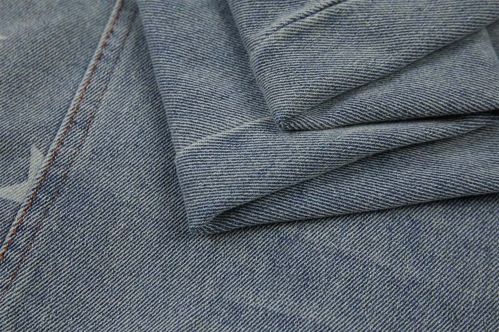 DONOTLOGO Urban Streetwear Collection | Unisex Relaxed Silhouette Jeans | Bold Star Motif & Soft Denim Fabric
