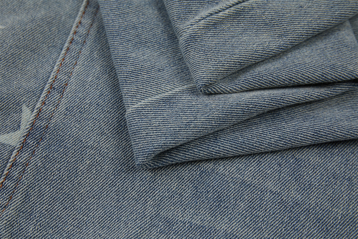 DONOTLOGO Urban Streetwear Collection | Unisex Relaxed Silhouette Jeans | Bold Star Motif & Soft Denim Fabric