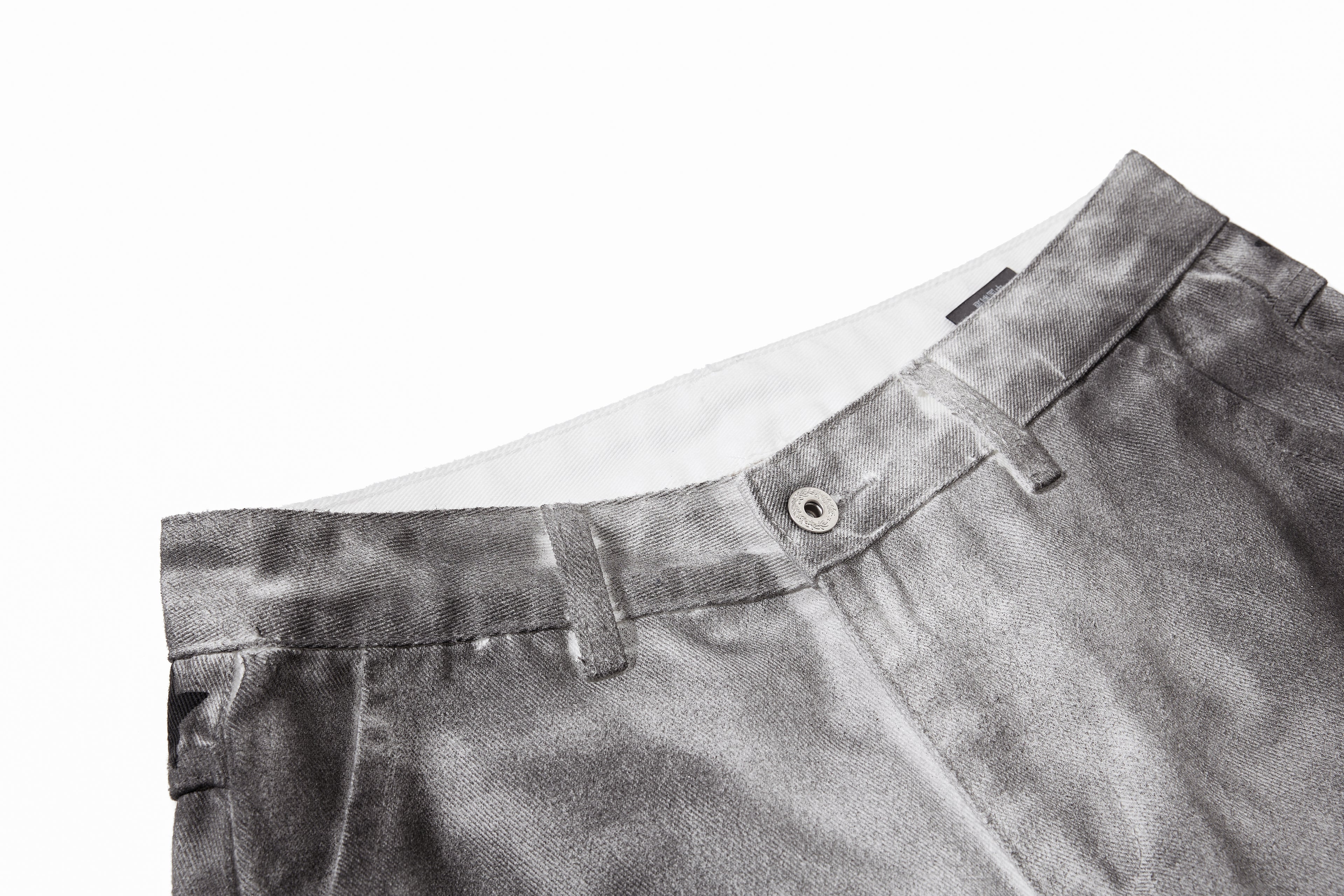 Unisex Vintage Washed Graffiti Paint Denim Jeans