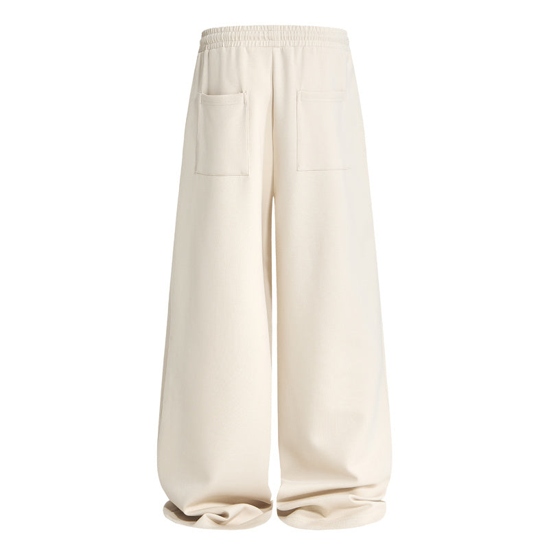 DONOTLOGO Urban Streetwear Collection | Unisex Curved Silhouette Trousers | Bold Pleat Motif & Soft Cotton Blend Fabric