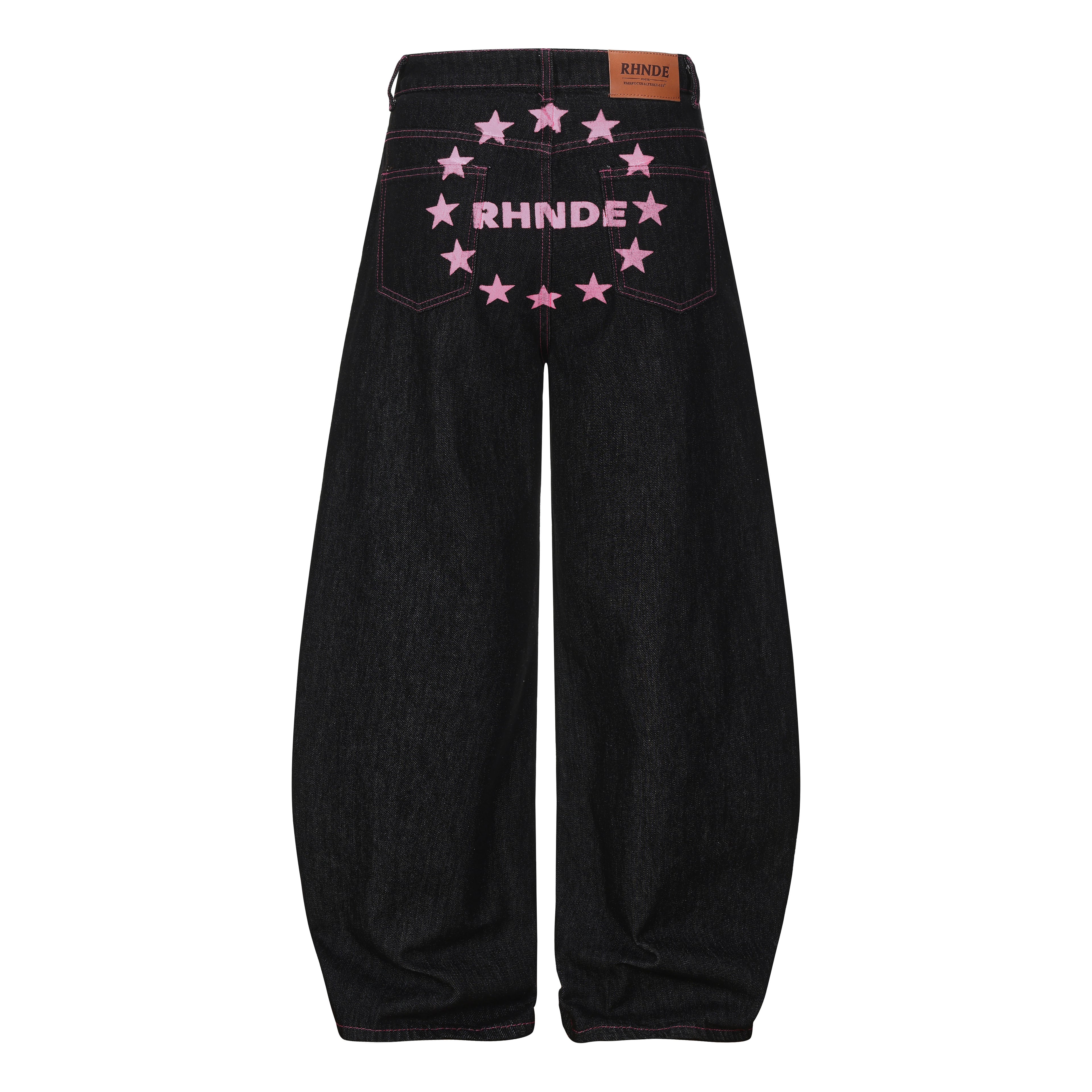 DONOTLOGO Urban Streetwear Collection | Unisex Curved Silhouette Trousers | Bold Star Motif & Soft Cotton Blend Fabric