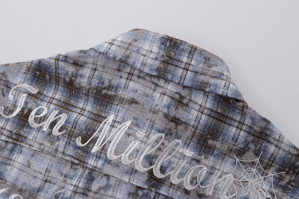 Unisex Color-Contrast Embroidery Tee