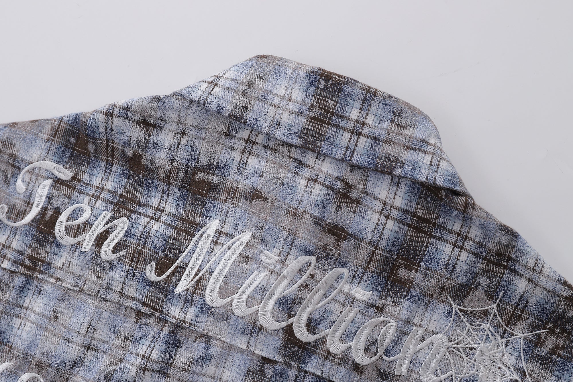 Unisex Color-Contrast Embroidery Tee