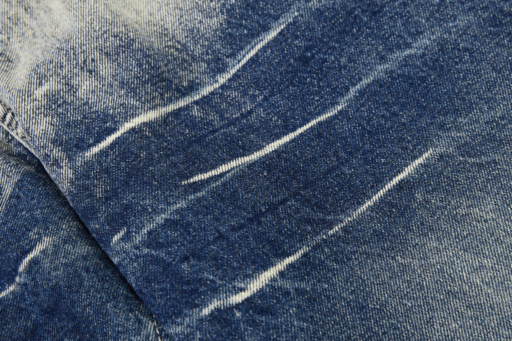 Unisex Eyelet Splashed Design Denim Jeans