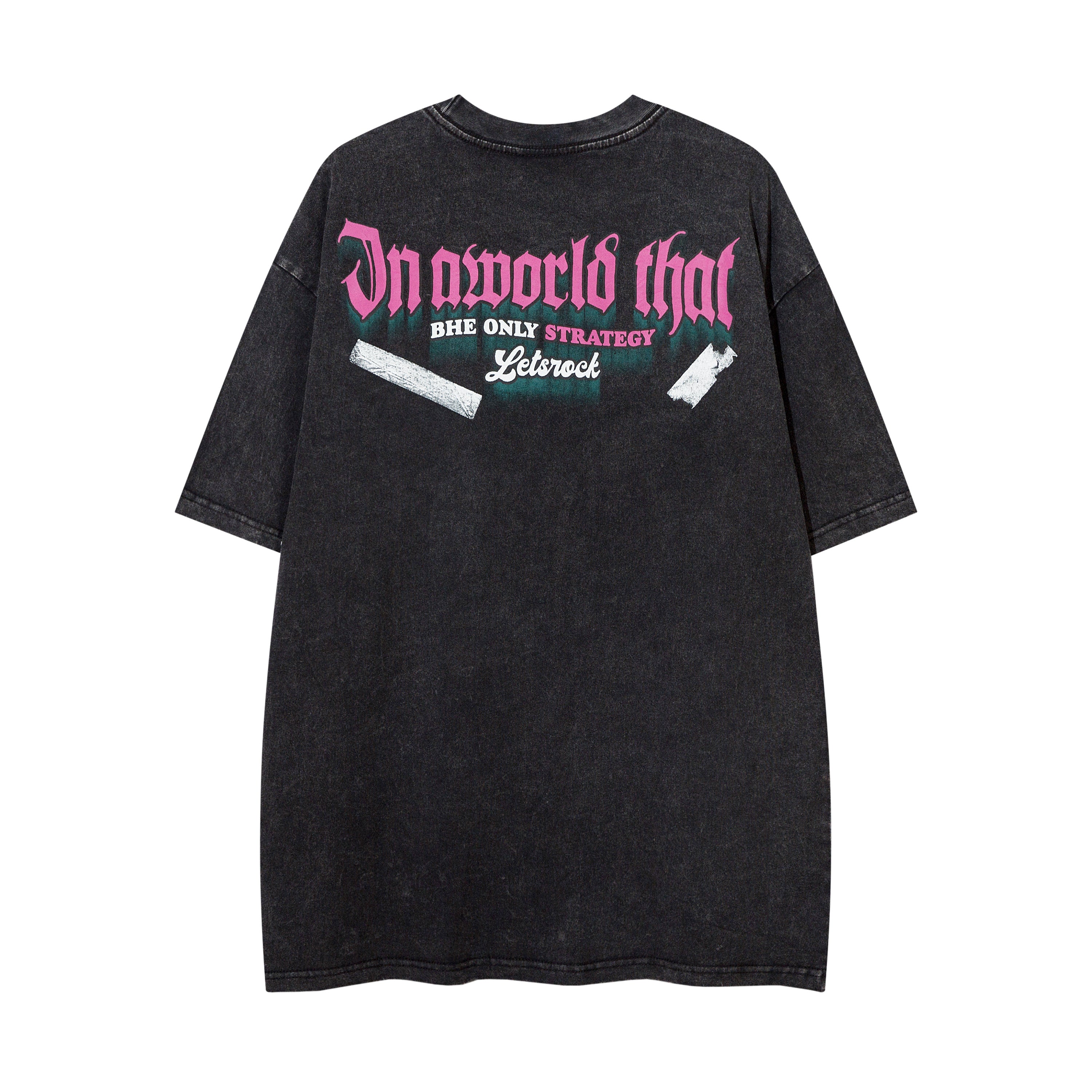 DONOTLOGO Heavy Acid Washed Graphic Tee | Unisex Y2K Oversized Streetwear Top | Retro High Street Summer Shirt