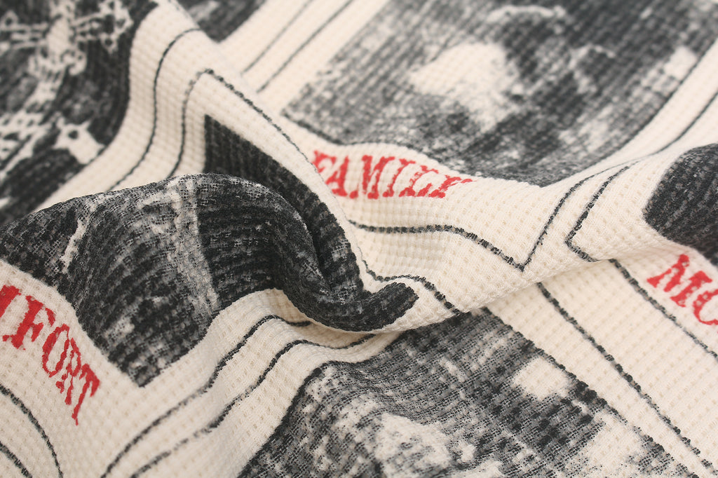 DONOTLOGO Urban Streetwear Collection | Unisex Relaxed Silhouette Tee | Bold Camo Motif & Soft Waffle Knit Fabric