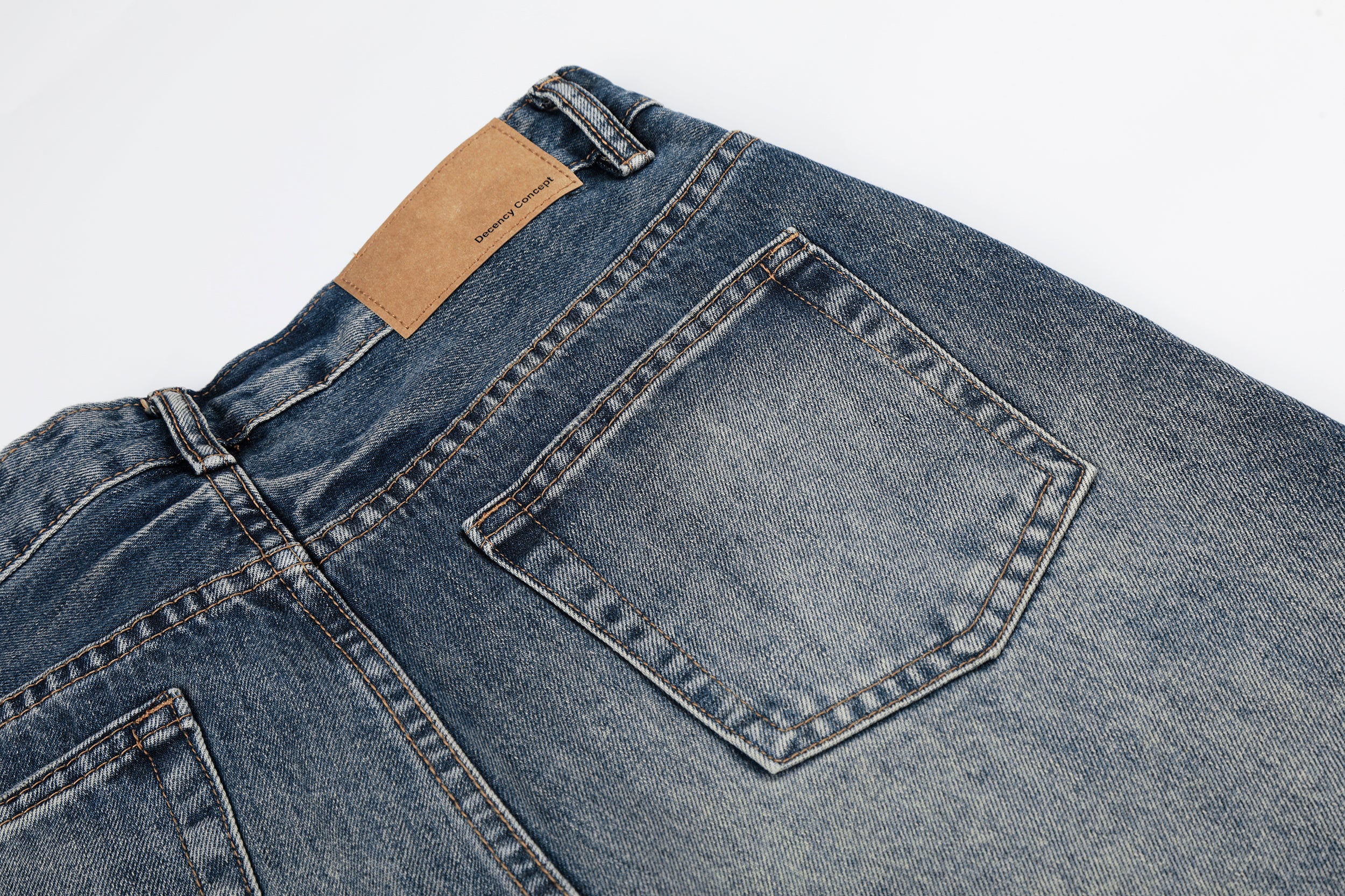 DONOTLOGO Urban Heritage Collection | Unisex Oversized Cat Whisker Ripped Denim | Retro Aesthetic High-Rise Wide-Leg Bottoms with Authentic Fade Detail