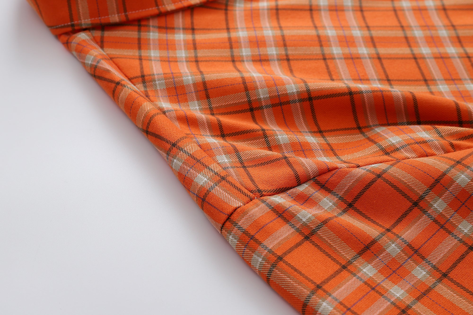 Unisex Striped Check Embroidered Tee