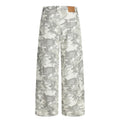 Unisex Distressed Snow Camo Pants
