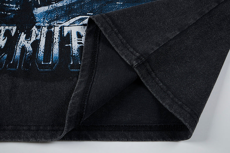 DONOTLOGO Neon Dystopia: Cyberpunk Aesthetic Oversized Tee - Heavyweight Vintage Wash Streetwear