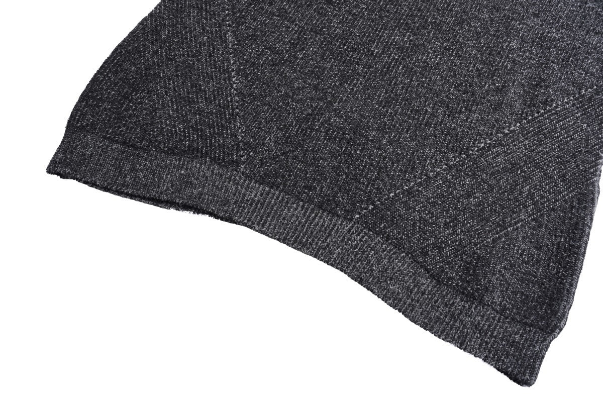 Unisex Loose-Fit Textured Knit Sweater with Studded Geometric Pattern