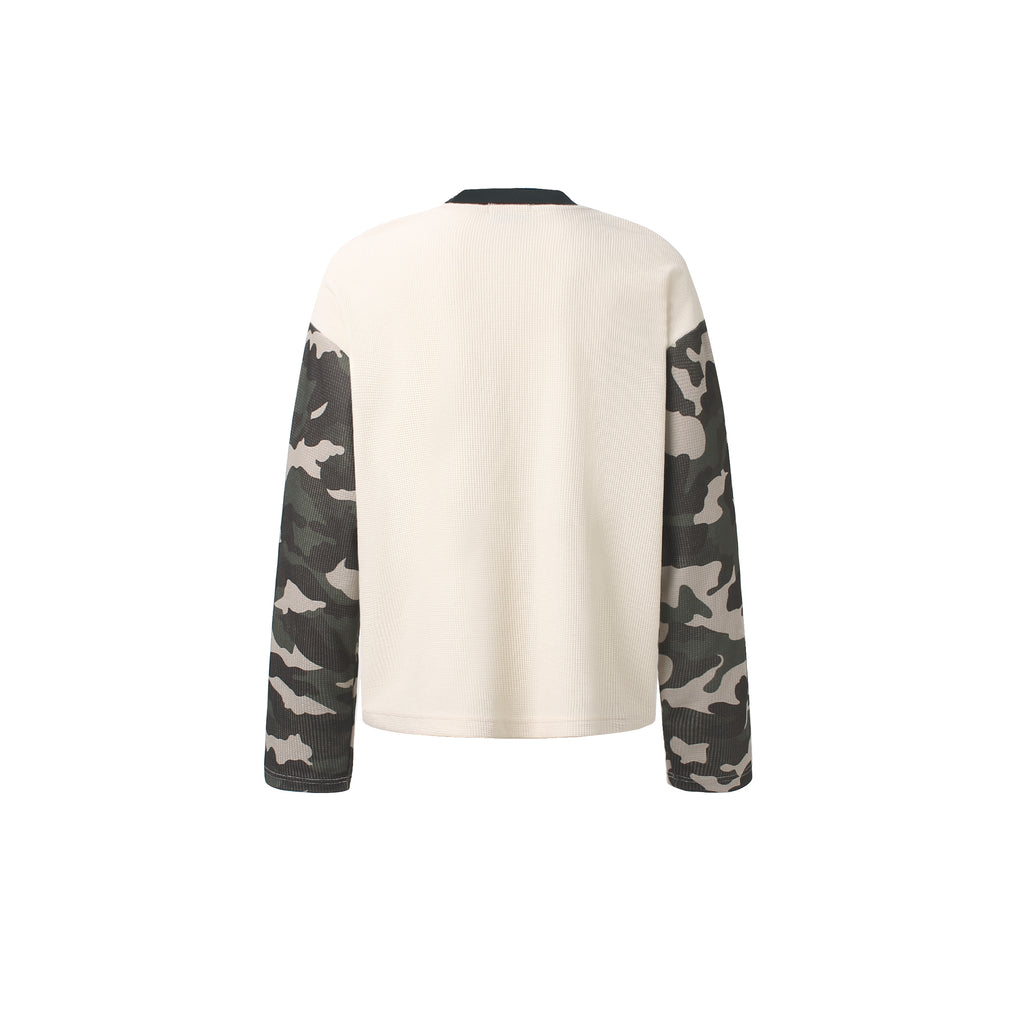 DONOTLOGO Urban Streetwear Collection | Unisex Relaxed Silhouette Tee | Bold Camo Motif & Soft Waffle Knit Fabric