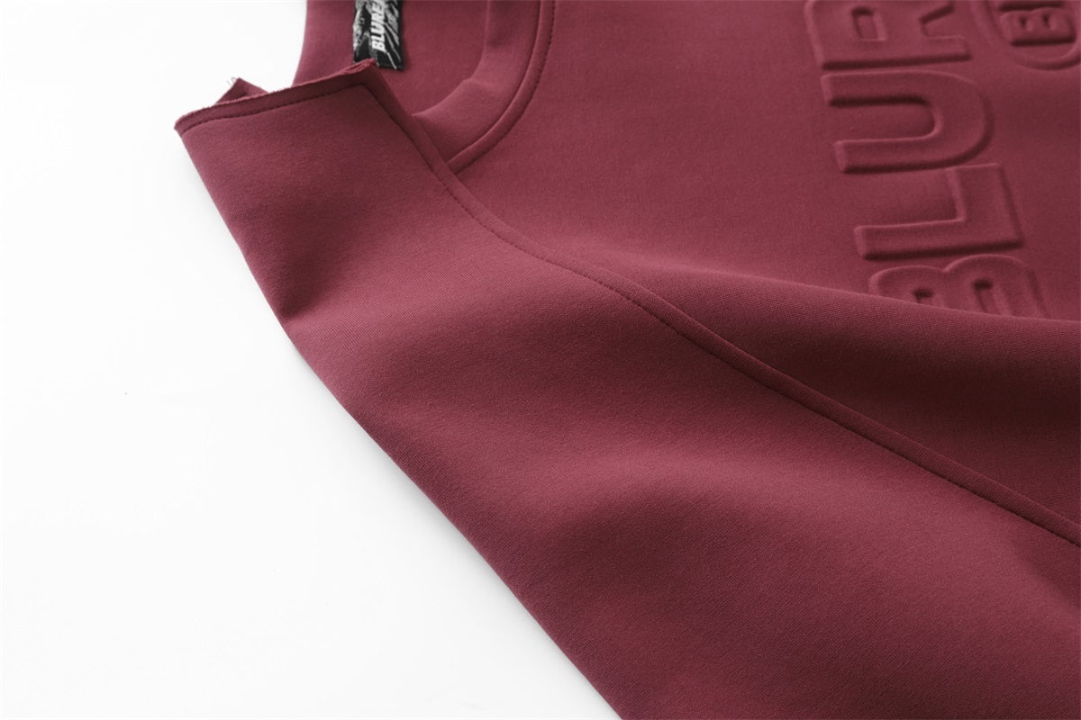 Unisex Streetwear Solid Crewneck Long-Sleeve Sweatshirt