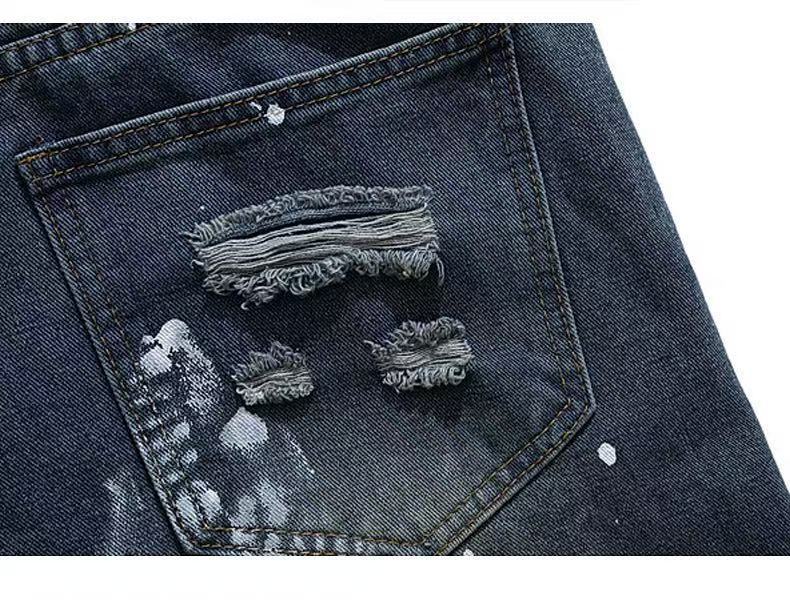 DONOTLOGO "Urban Canvas" Graffiti Jeans - Hand-Painted Distressed Denim with Ripped Knees - Vintage Washed Wide Leg Streetwear Trousers