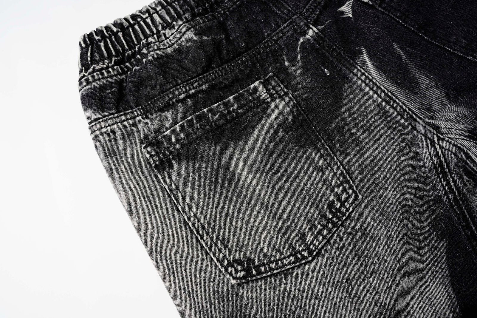 DONOTLOGO Acid Wash Patchwork Cargo Shorts - Oversized Distressed Denim Jorts - American High Street Aesthetic Baggy Shorts for Men