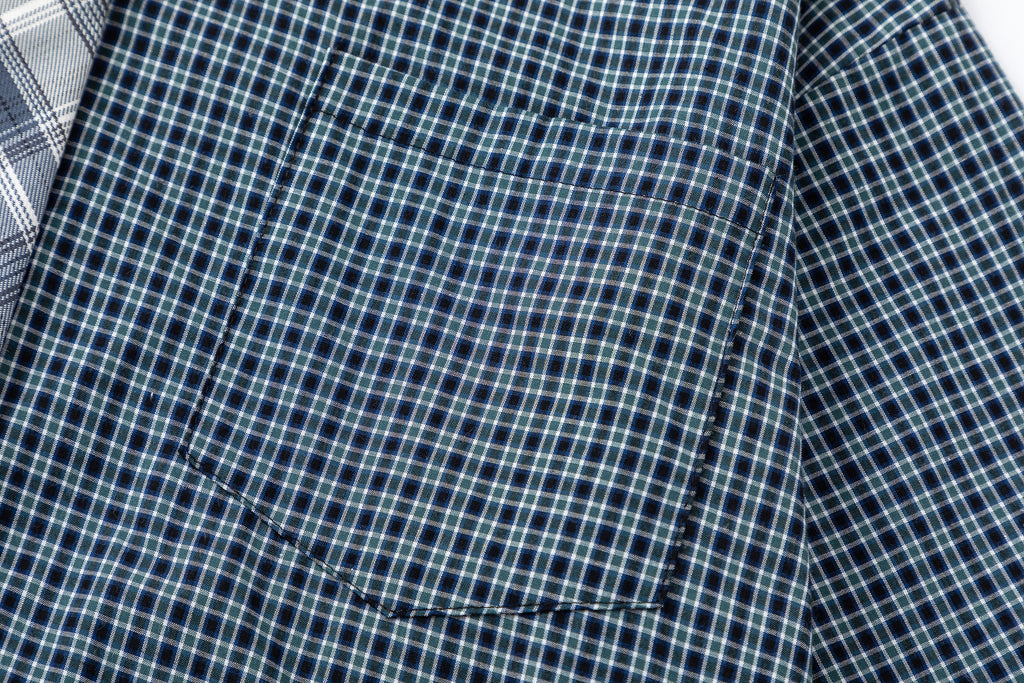 DONOTLOGO Unisex Plaid Shirt & Contrast Tie Set | Loose Fit, Vintage Preppy | Summer Essential