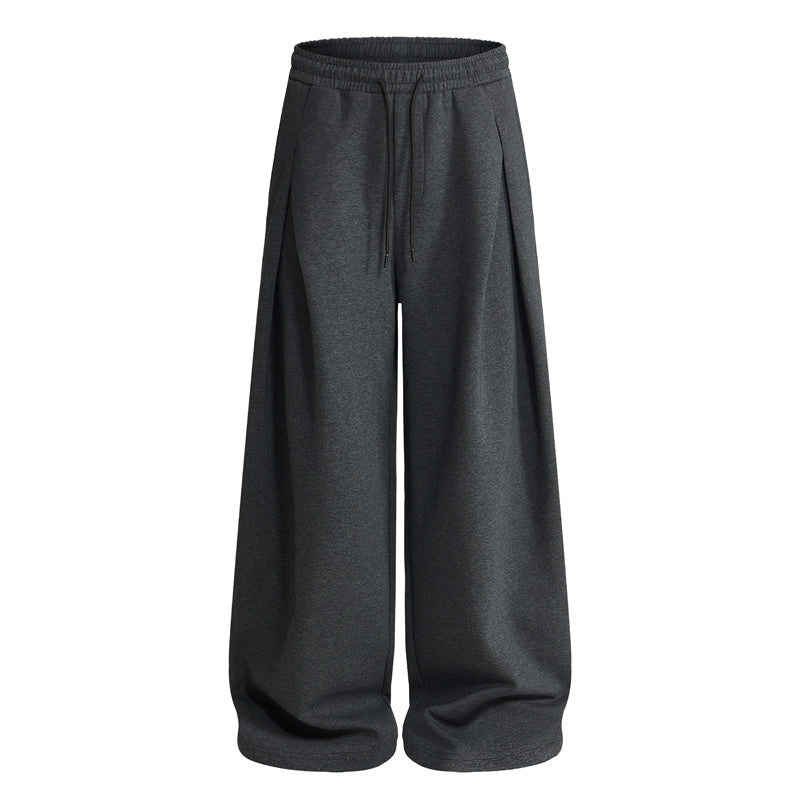 DONOTLOGO Urban Streetwear Collection | Unisex Curved Silhouette Trousers | Bold Pleat Motif & Soft Cotton Blend Fabric